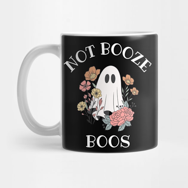 Vintage Not Booze Boos, Funny Halloween Cute Retro by WaBastian